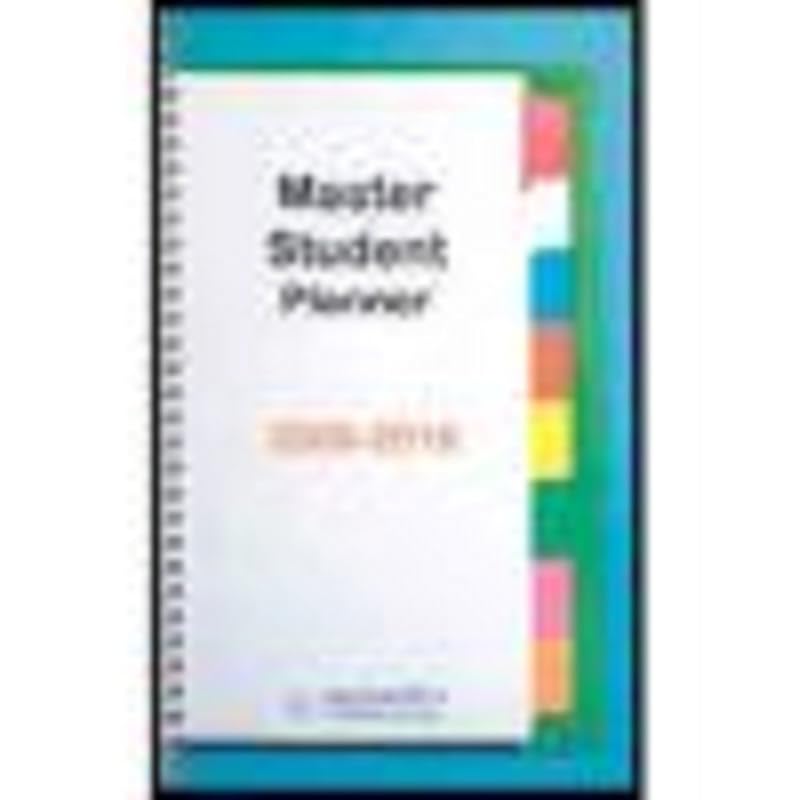 Becoming a Master Student Planner 2009-2010 by Dave Ellis
