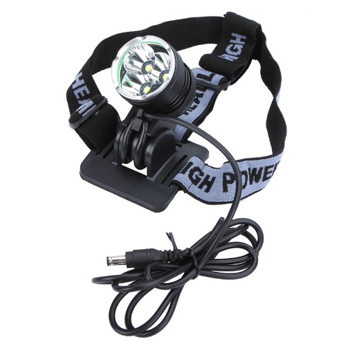 Kingzer 3x CREE T6 3600Lm LED Bicycle Bike Light Headlamp Headlight 3 Modes Waterproof