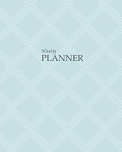 Weekly Planner 8"x10": It's That Kinda Day® Kahootie Co Planner, Compartmentalize Your Weekly Plan, Teal Diamonds