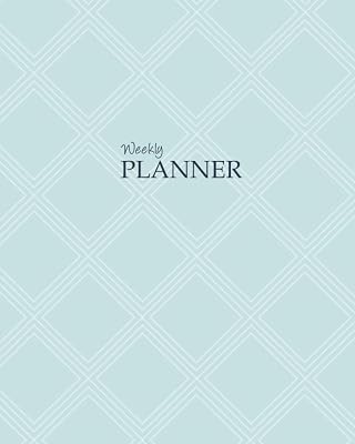 Weekly Planner 8"x10": It's That Kinda Day® Kahootie Co Planner, Compartmentalize Your Weekly Plan, Teal Diamonds