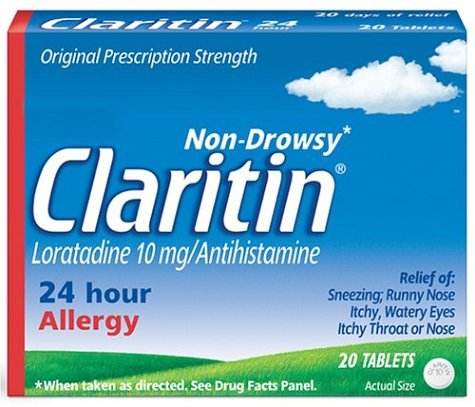 claritin 12 hour indoor and outdoor allergies -- 10 reditabs