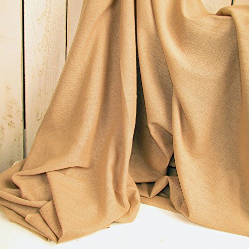 Primitive Tea Dye Tobacco Cloth Cotton Fabric - Medium Weight by the Yard