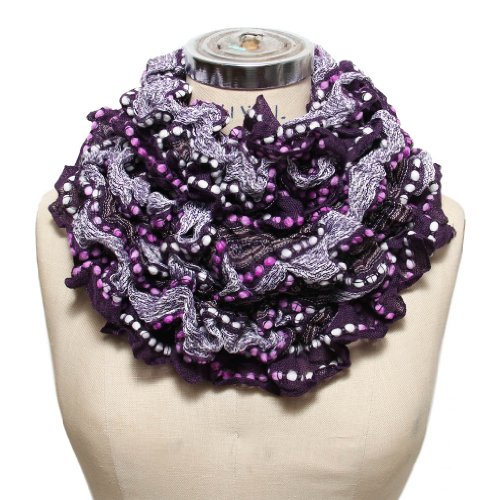 Scarfand's Winter Ruffle Infinity Scarf
