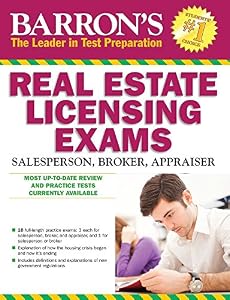 Barron's Real Estate Licensing Exams, 10th Edition