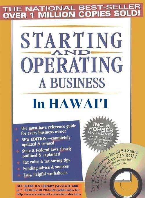 Starting and Operating a Business in Hawaii by Michael D. Jenkins