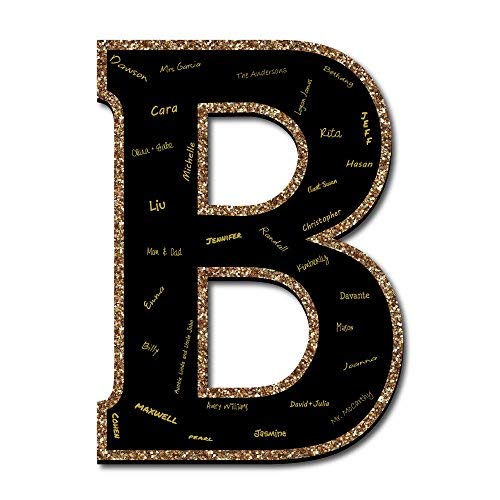 Algopix Similar Product 5 - Big Dot of Happiness Signature Letter B