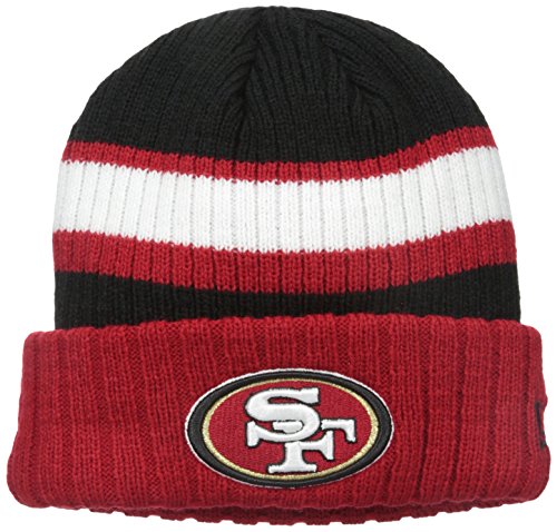 NFL San Francisco 49ers New Era Rib Start Cuff Beanie, One Size, Red