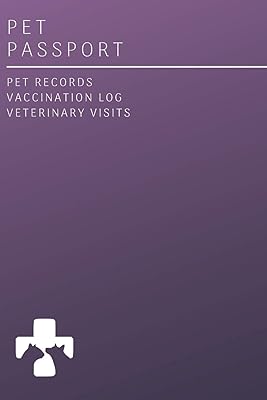 Pet Travel Passport and Dog Vaccination Record Book Organizer: Puppy Shot Records for Breeders and New Owners