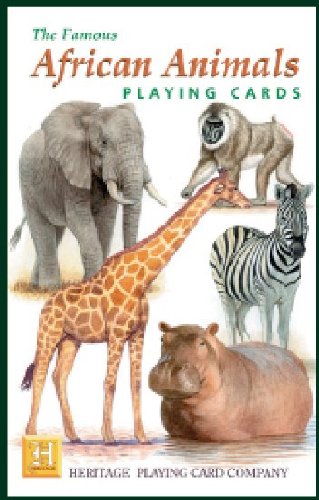 African Animals Playing Cards