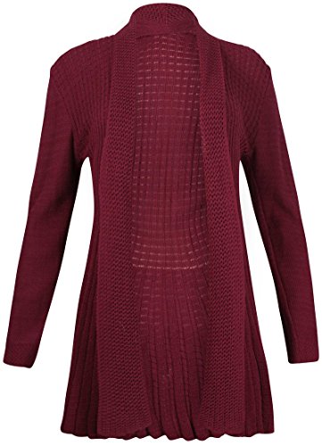 

PurpleHanger Women's Waterfall Knit Open Cardigan Top Plus Size