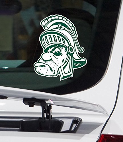 Michigan State University Gruff Sparty Spartan Vinyl Car Decal Window Sticker Emblem