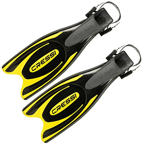 Cressi Frog Plus Open Heel Scuba Diving Fins, (Powerfull Comfortable Flippers...