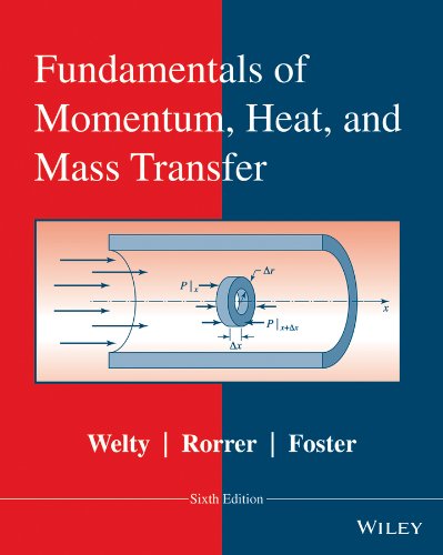 Fundamentals of Momentum, Heat and Mass Transfer by James Welty