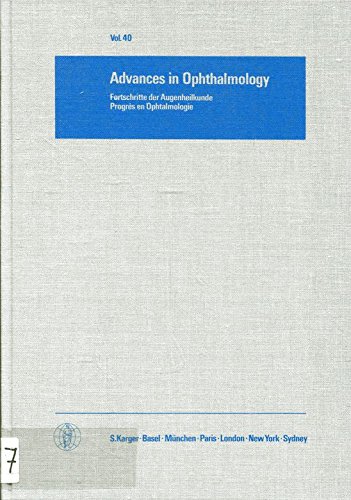 Advances in Ophthalmology by M.J. Roper-Hall; etc.