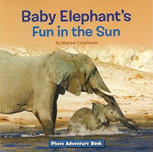 Baby elephant's fun in the sun