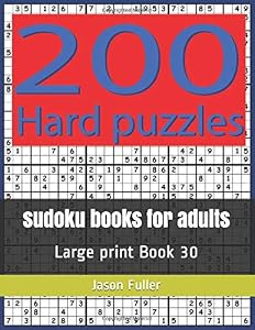 sudoku books for adults: Large print Book 30