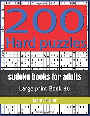 sudoku books for adults: Large print Book 30