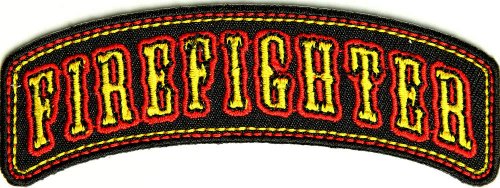 Firefighter Rocker Small Patch - By Ivamis Trading - 3.75x1.5 inch