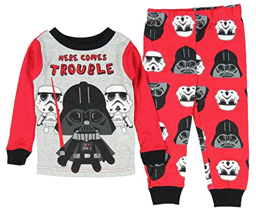 Star Wars Vader Here Comes Trouble Little Boys' Toddler 2 Piece Pajama Set
