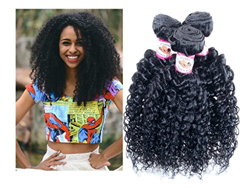 #1 Best Seller JERRY CURL Brazilian Virgin Hair Weave Extensions 3 Bundle Pack with 50% Off LACE CLOSURE DEAL Curls Hair Weft Track 100 Human Hair GUARANTEED