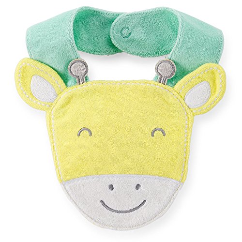 Carter's Unisex Baby Animal Face Terry Teething Bib (Giraffe)