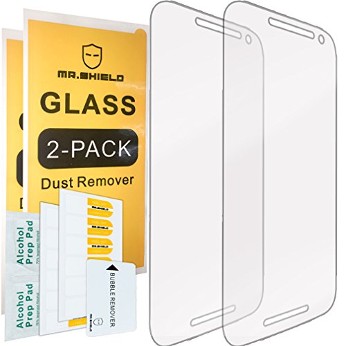 [2-PACK]-Mr Shield For Motorola Moto G 3rd Generation [Tempered Glass] Screen Protector with Lifetime Replacement Warranty