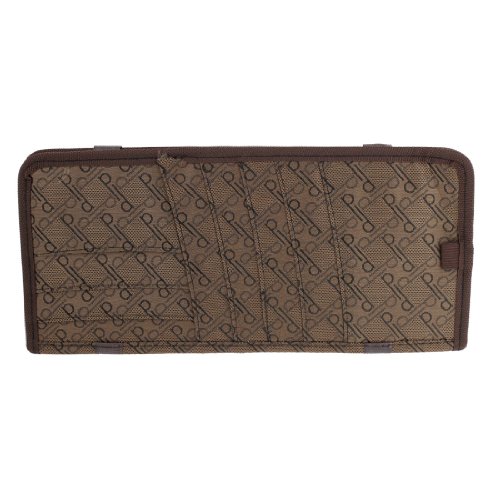 

Elastic Back Brown 8 Pcs Sun Visor CD Holder Pocket Case for Auto