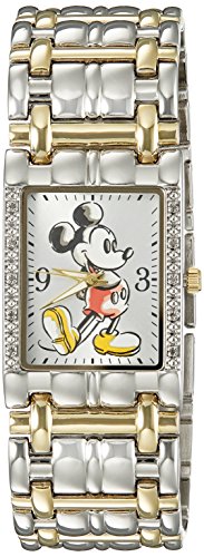 Disney Mickey Mouse Men's W002510 Mickey Mouse Two-Tone Stainless Steel Watch