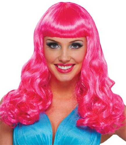 Party Girl Hot Pink Wig - Adult Std.