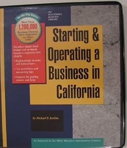 Starting and Operating a Business in California by Michael D. Jenkins (1995-10-01)
