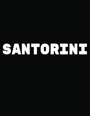Santorini: Black and White Decorative Book to Stack Together on Coffee Tables, Bookshelves and Interior Design | Add Bookish Charm Decor to Your Home ... Your unique Fashion Design style | Santorini