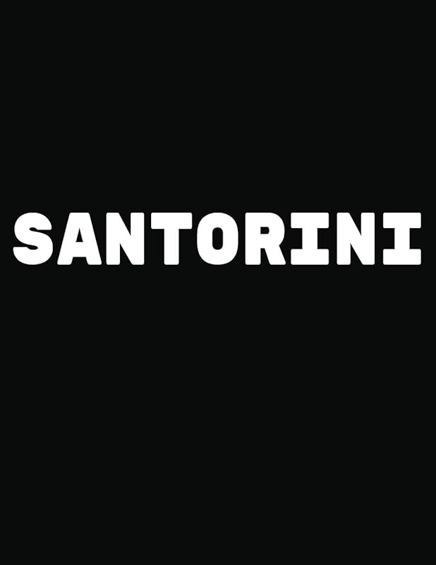 Santorini: Black and White Decorative Book to Stack Together on Coffee Tables, Bookshelves and Interior Design | Add Bookish Charm Decor to Your Home ... Your unique Fashion Design style | Santorini by Bookish Charm Decor