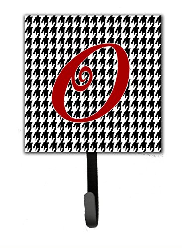 

Carolines Treasures CJ1035-OSH4 4.25 x 6 in. Letter O Initial Monogram Houndstooth Black Leash Or Key Hook
