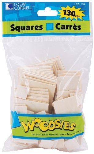 Loew Cornell 1021194 Woodsies Squares (2-Pack)