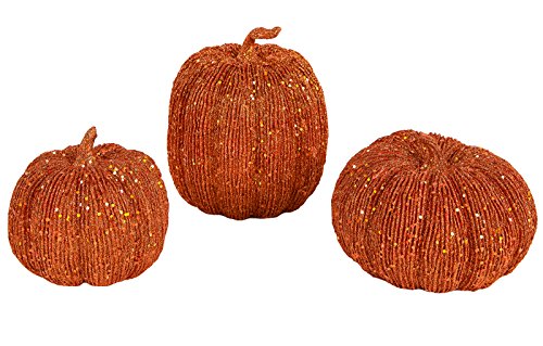 Algopix Similar Product 9 - 3pc Orange Pumpkin Decoration Set