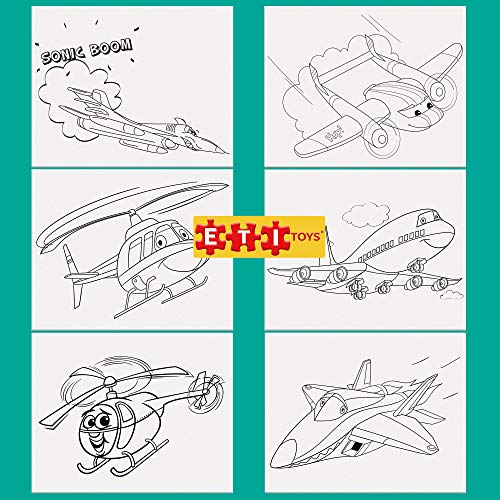 Algopix Similar Product 10 - ETI Toys  6 Canvas Set  6 Airplanes