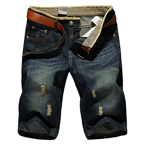 AutumnFall(TM)New Summer Men's Denim Shorts Relaxed-Fit Short