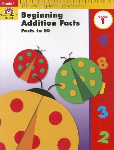 Beginning Addition Facts, Grades 1: Facts to 10 by Evan Moor