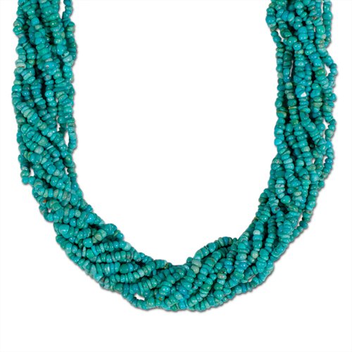 southwest spirit sterling silver swirling blue-green turquoise