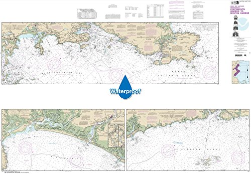 

NOAA Chart 13274: Portsmouth Harbor to Boston Harbor; Merrimack River Extension, 41 X 59, WATERPROOF