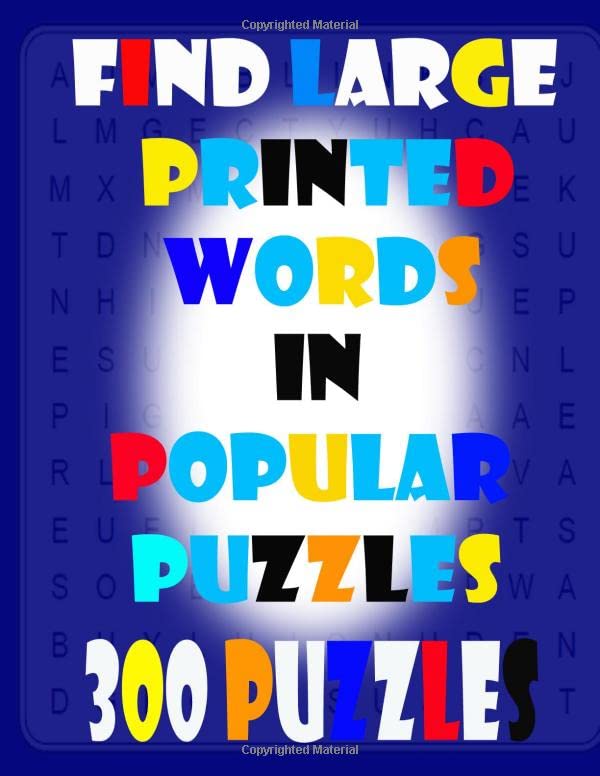Find large printed words in popular puzzles.: 300 Puzzles by kaja kaja