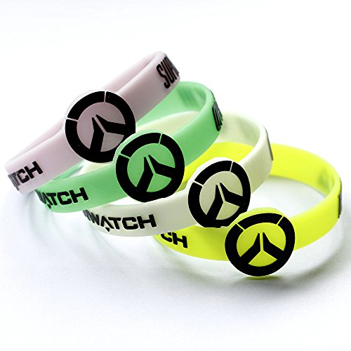 PS4 Game Overwatch Logo Luminated Silicone Wristbands Rubber Bracelet Glow in the Dark