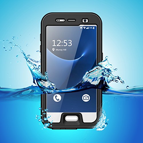Galaxy S7 Waterproof Case, iThroughTM 9.8ft(3M) S7 Waterproof Case, Dust Shock Proof , Duty Protective Underwater, Ultra Slim Case for samsung galaxy S7 (Black)