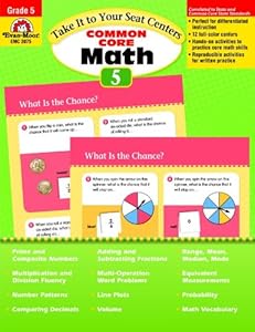 Take It to Your Seat Math Centers, Grade 5