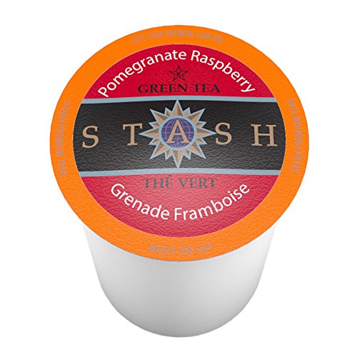 Stash Tea Pomegranate Raspberry Single-Cup Tea for Keurig K-Cup Brewers, 24 Count
