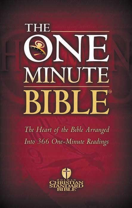 The HCSB One Minute Bible: The Heart of the Bible Arranged into 366 One-Minute Readings by Holman Bible Publishers