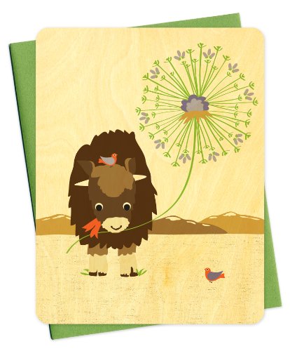 Algopix Similar Product 17 - Oslo Ox Wood Notecard by Night Owl