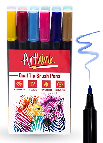Algopix Similar Product 3 - Arthink 12Piece Dual Tip Calligraphy