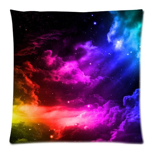 

Generic Starry Sky Zippered Pillowcase 18-inch By 18-inch (Twin Sides)