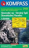 Slowakisches Paradies. Slovensky raj. Stredny Spis. 1 : 50 000: Wander-, Bike- und Skitourenkarte. GPS-genau - 